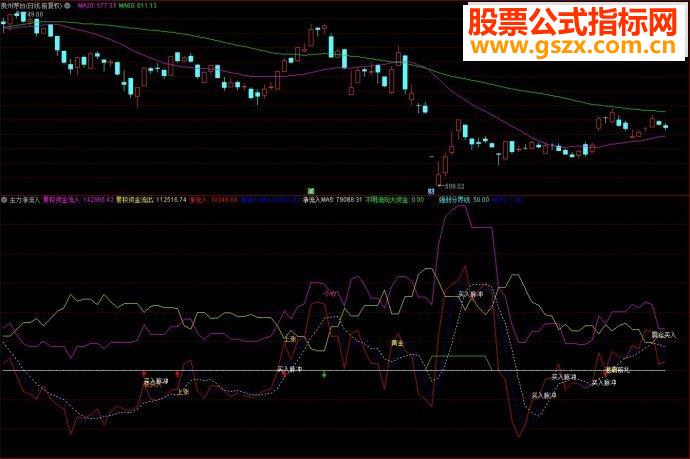 通达信指标主力净流入副图